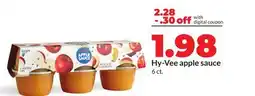 Hy-Vee Hy-Vee apple sauce offer