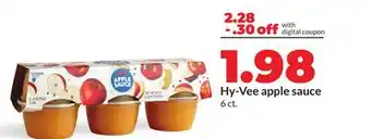Hy-Vee Hy-Vee apple sauce offer