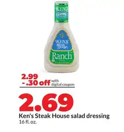 Hy-Vee Ken's Steak House salad dressing offer