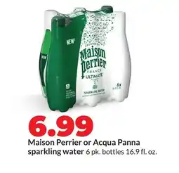 Hy-Vee Maison Perrier or Acqua Panna sparkling water offer
