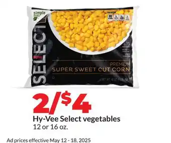 Hy-Vee Hy-Vee Select vegetables offer