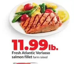Hy-Vee Fresh Atlantic Verlasso salmon fillet offer