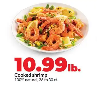 Hy-Vee Cooked shrimp offer
