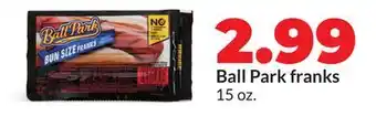 Hy-Vee Ball Park franks offer