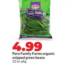 Hy-Vee Pero Family Farms organic snipped green beans offer