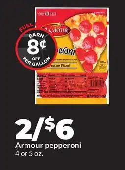 Hy-Vee Armour pepperoni offer
