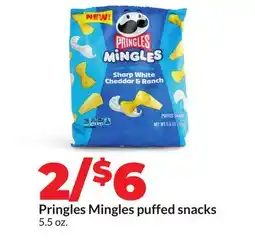 Hy-Vee Pringles Mingles puffed snacks offer