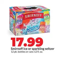 Hy-Vee Smirnoff Ice or sparkling seltzer offer