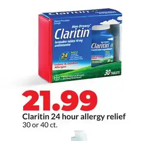 Hy-Vee Claritin 24 hour allergy relief offer