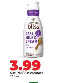 Hy-Vee Natural Bliss creamer offer
