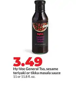 Hy-Vee Hy-Vee General Tso, sesame teriyaki or tikka masala sauce offer