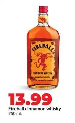 Hy-Vee Fireball cinnamon whisky offer