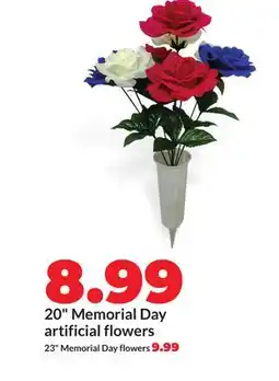 Hy-Vee 20 Memorial Day artificial flowers offer