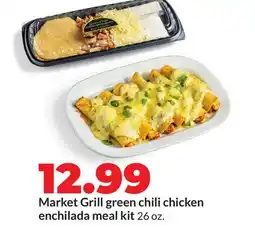 Hy-Vee Market Grill green chili chicken enchilada meal kit offer