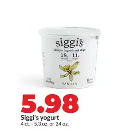 Hy-Vee Siggi's yogurt offer