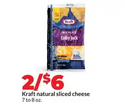 Hy-Vee Kraft natural sliced cheese offer