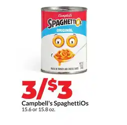 Hy-Vee Campbell's SpaghettiOs offer