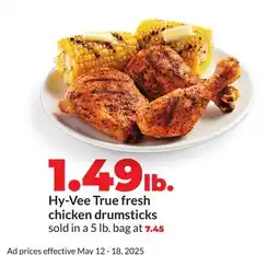 Hy-Vee Hy-Vee True fresh chicken drumsticks offer