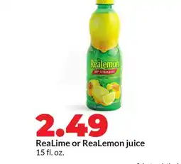 Hy-Vee ReaLime or ReaLemon juice offer