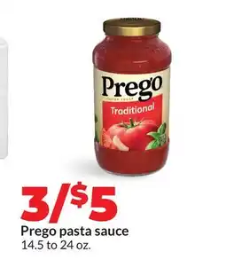 Hy-Vee Prego pasta sauce offer