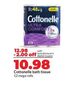 Hy-Vee Cottonelle bath tissue offer