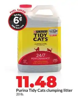 Hy-Vee Purina Tidy Cats clumping litter offer