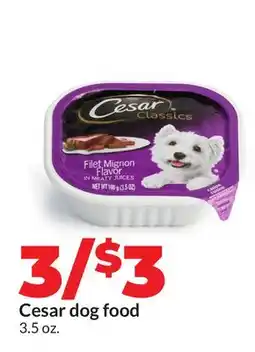Hy-Vee Cesar dog food offer