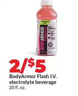 Hy-Vee BodyArmor Flash I. V. electrolyte beverage offer
