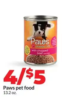 Hy-Vee Paws pet food offer