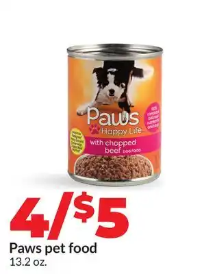 Hy-Vee Paws pet food offer