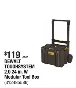 The Home Depot DEWALT TOUGHSYSTEM 2.0 24 in. W Modular Tool Box offer