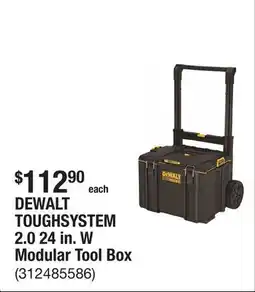 The Home Depot DEWALT TOUGHSYSTEM 2.0 24 in. W Modular Tool Box offer
