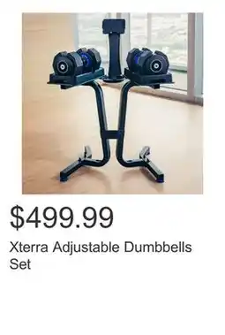 Costco Xterra Adjustable Dumbbells Set offer