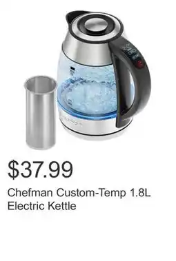 Costco Chefman Custom-Temp 1.8L Electric Kettle offer