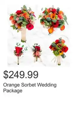 Costco Orange Sorbet Wedding Package offer