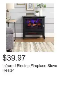 Costco Infrared Electric Fireplace Stove Heater offer
