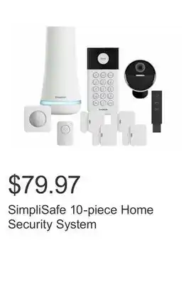 Costco SimpliSafe 10-piece Home Security System offer