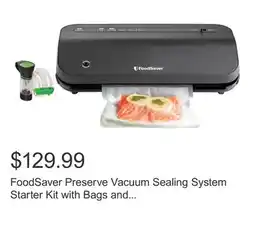 Costco FoodSaver Preserve Vacuum Sealing System Starter Kit with Bags and Rolls offer