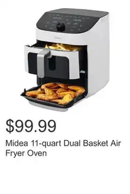 Costco Midea 11-quart Dual Basket Air Fryer Oven offer