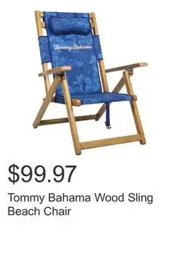 Costco Tommy Bahama Wood Sling Beach Chair offer