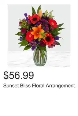 Costco Sunset Bliss Floral Arrangement offer