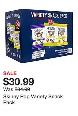 Office Depot Skinny Pop Variety Snack Pack offer