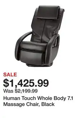 Office Depot Human Touch Whole Body 7.1 Massage Chair, Black offer