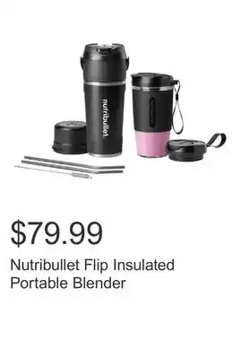 Costco Nutribullet Flip Insulated Portable Blender offer