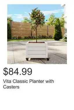 Costco Vita Classic Planter with Casters offer