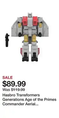 Game Stop Hasbro Transformers Generations Age of the Primes Commander Aerial Silverbolt 7-in Action Figure offer