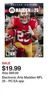 Game Stop Electronic Arts Madden NFL 25 - PC EA app offer