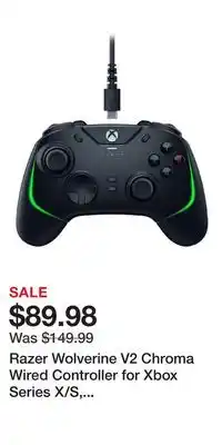 Game Stop Razer Wolverine V2 Chroma Wired Controller for Xbox Series X/S, Xbox One, and PC offer