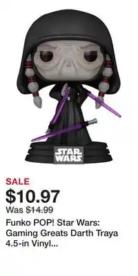 Game Stop Funko POP! Star Wars: Gaming Greats Darth Traya 4.5-in Vinyl Bobblehead GameStop Exclusive offer