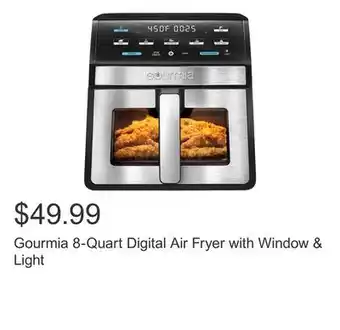 Costco Gourmia 8-Quart Digital Air Fryer with Window & Light offer